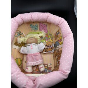 1983 Coleco Cabbage Patch Kids Pin-Up Vtg Pink White Polka Dots Bedroom Complete